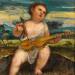 Cupid with a Violin in a Landscape